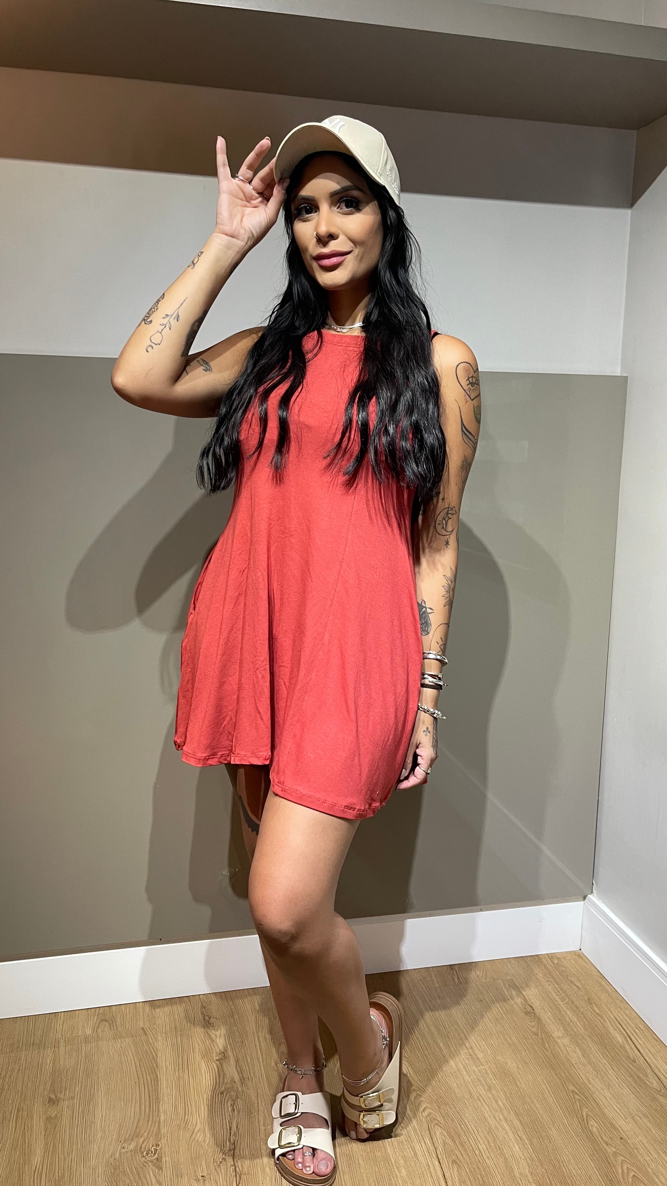 Vestido Carol - Vermelho