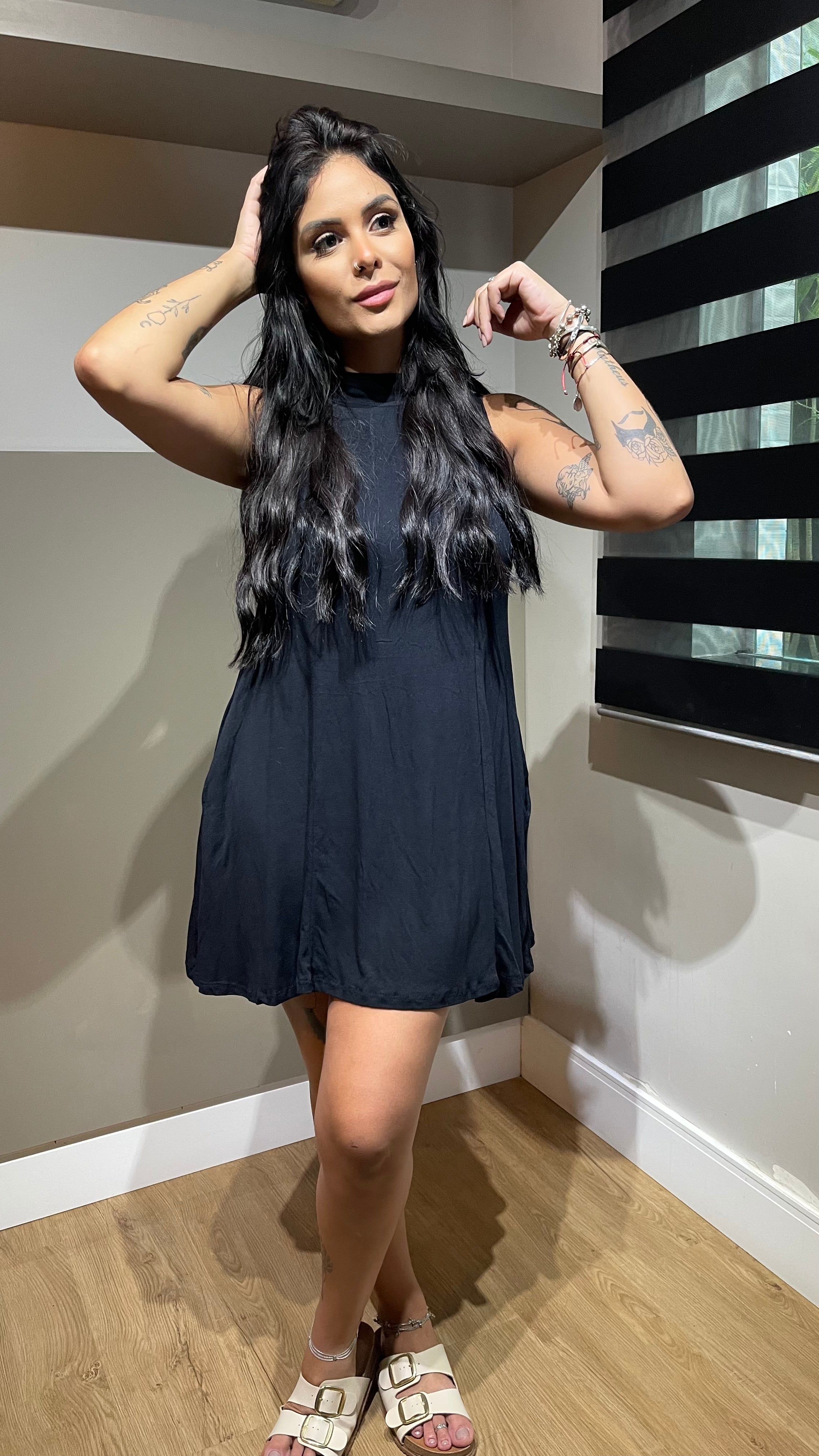 Vestido Carol - Preto